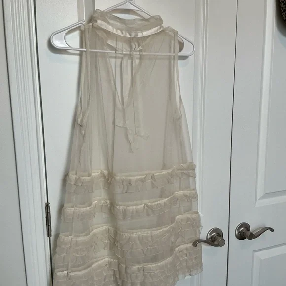 Free People Ruffle Chiffon Tie-Neck Dress - Picture 2 of 3